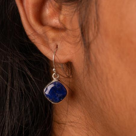 Lapis lazuli Silver Earring