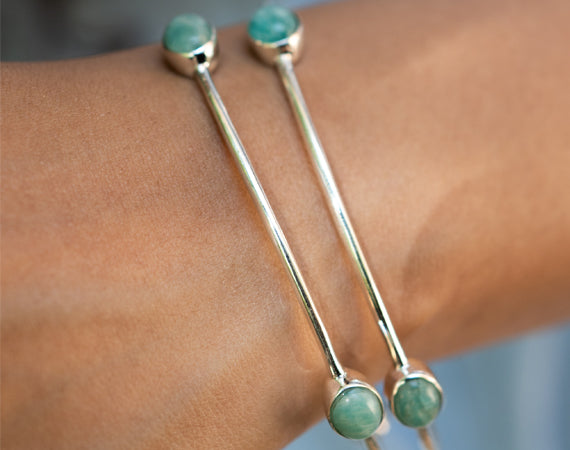 Amazonite Stone Bangles