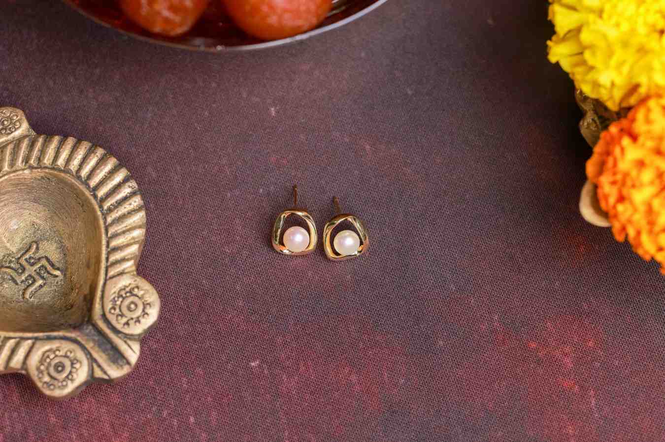 Classic Pearl Stud Earrings
