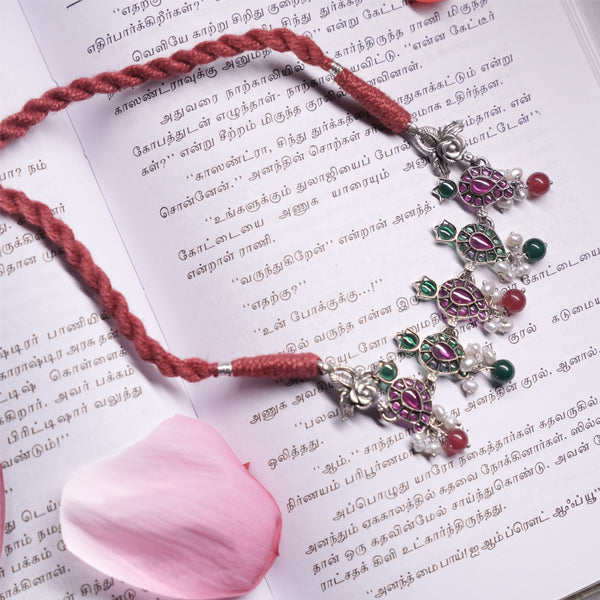 Traditional Silver Oxidized Necklace