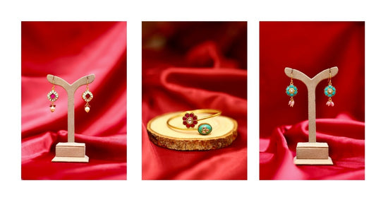 Your Festive Look Sorted: Why Gold-Polished Floral Earrings Are the New Statement