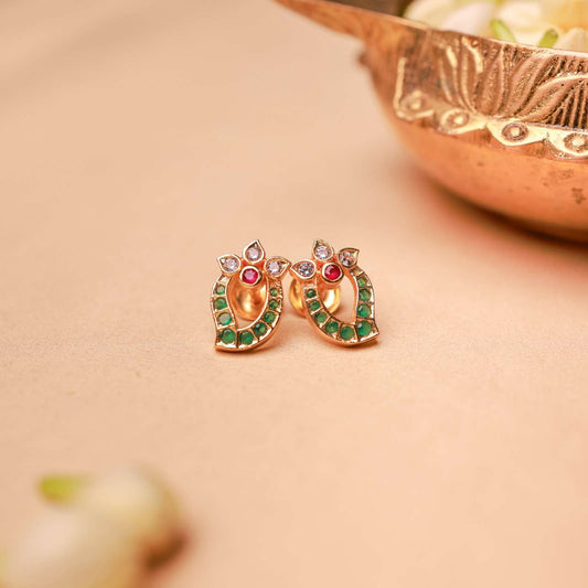 Mango Design Gold Plated Earring.