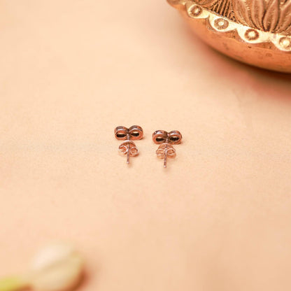 Infinity Silver Stud Earrings