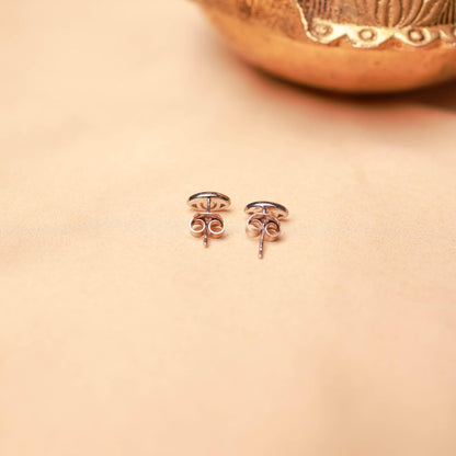 Evil Eye Silver Stud Earrings