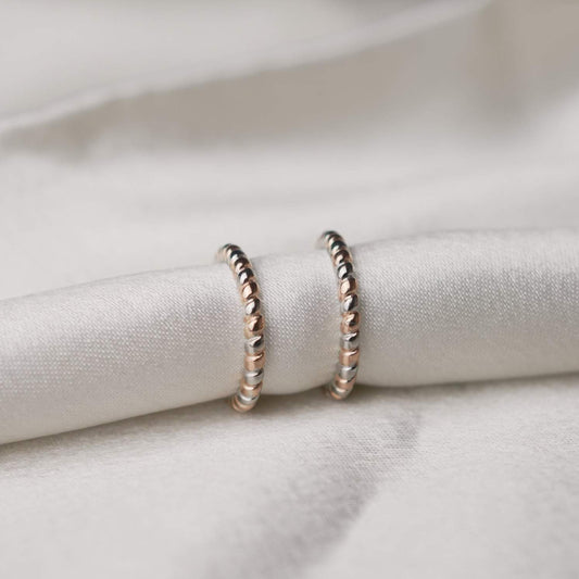 Beaded 92.5 Sterling Silver Toe Ring.