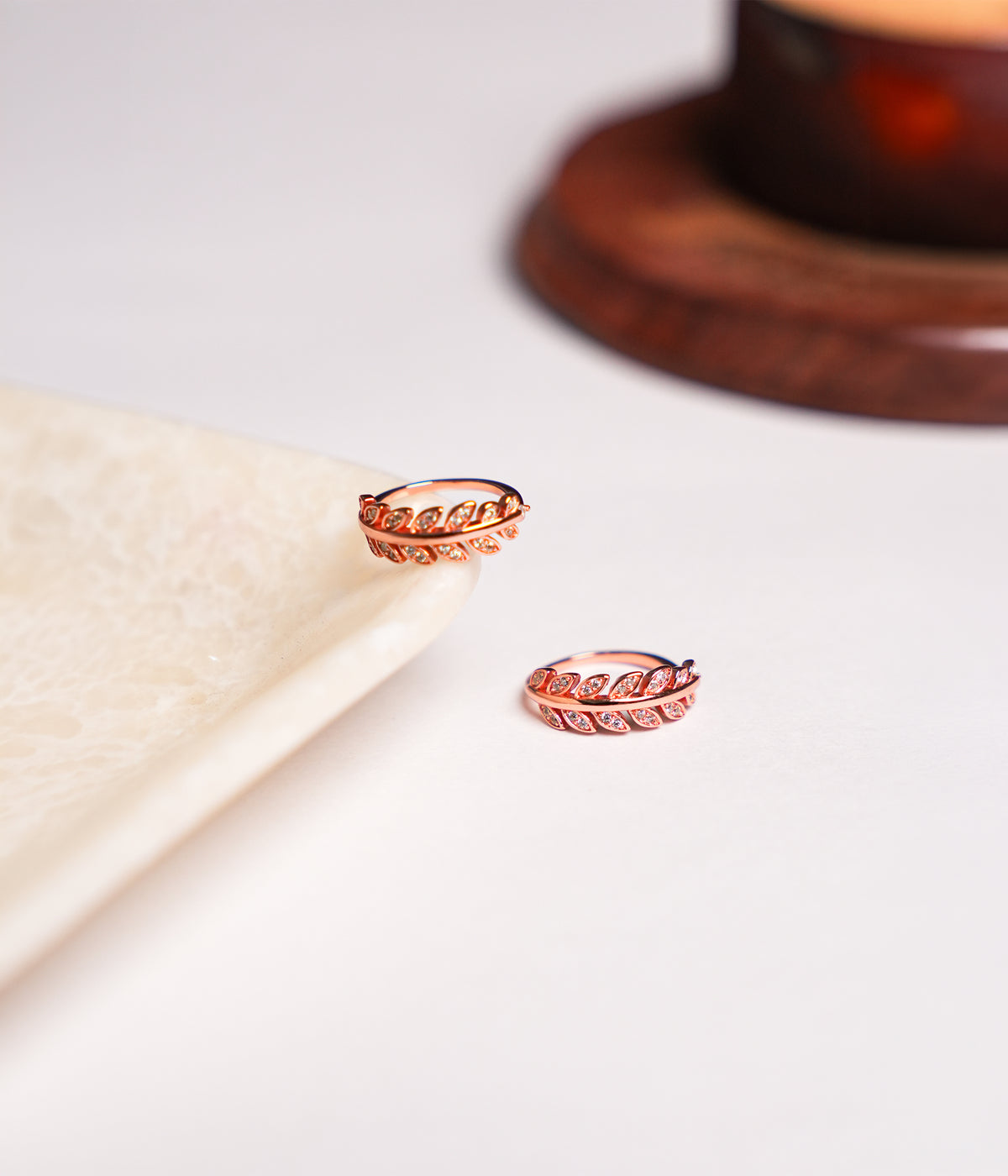 Rose Gold Leaf Toe Ring