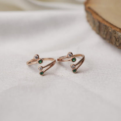 Rose Gold Sterling Silver Adjustable Toe Ring