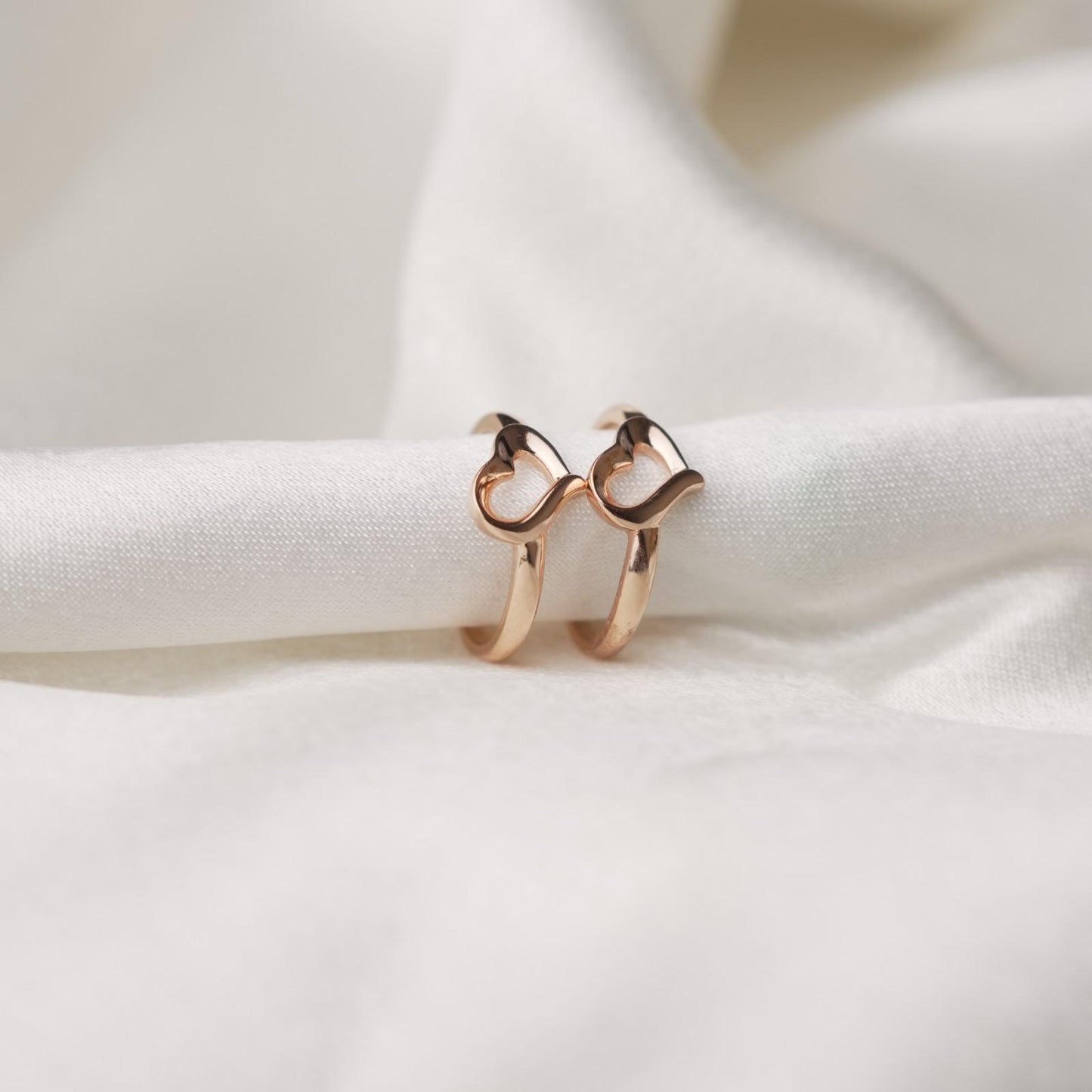 Heart Toe Rings