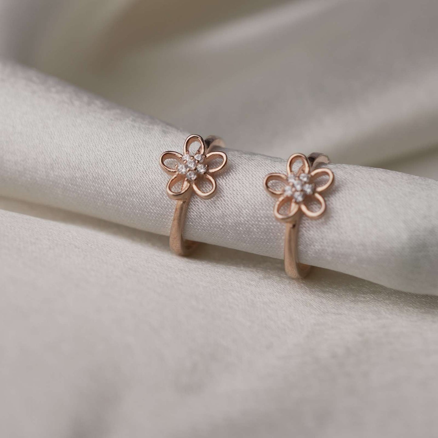 Floral Spark 92.5 Sterling Silver Toe Ring.