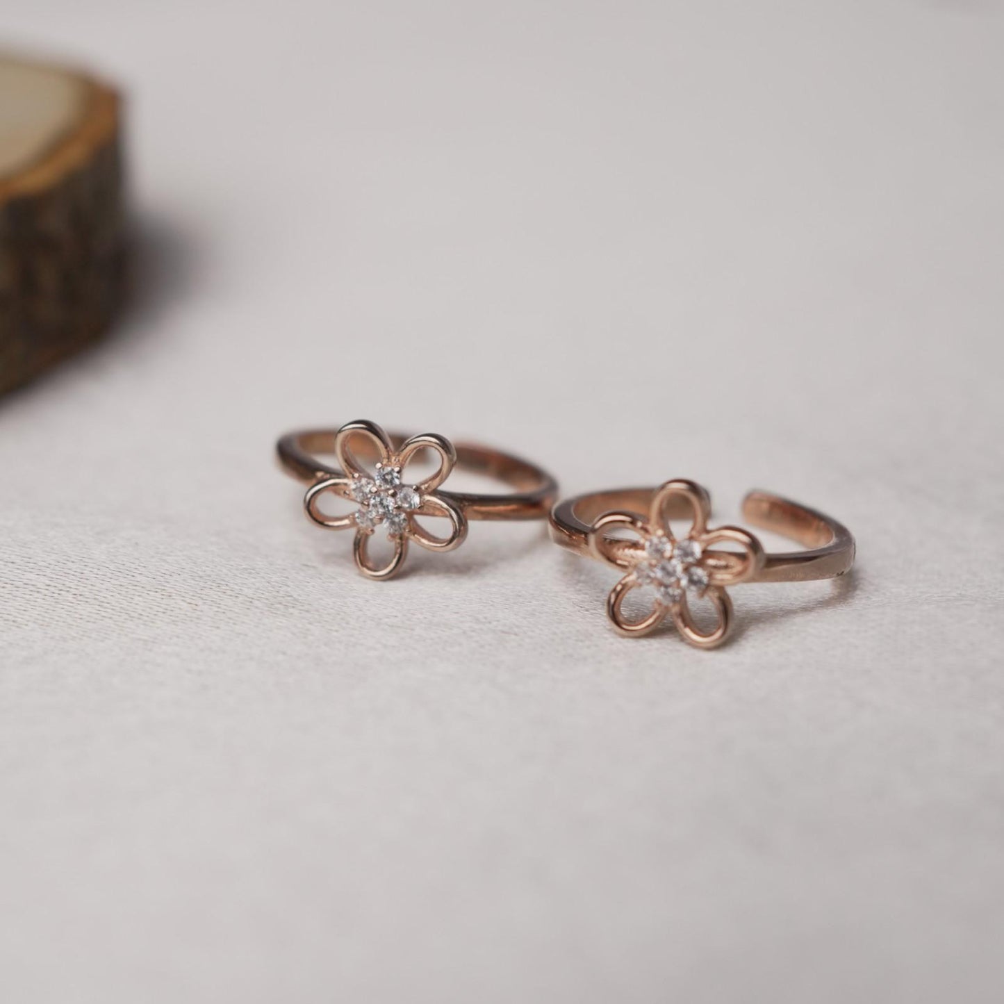 Floral Spark 92.5 Sterling Silver Toe Ring