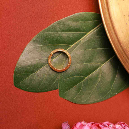 Textured Gold Plated Silver Ring