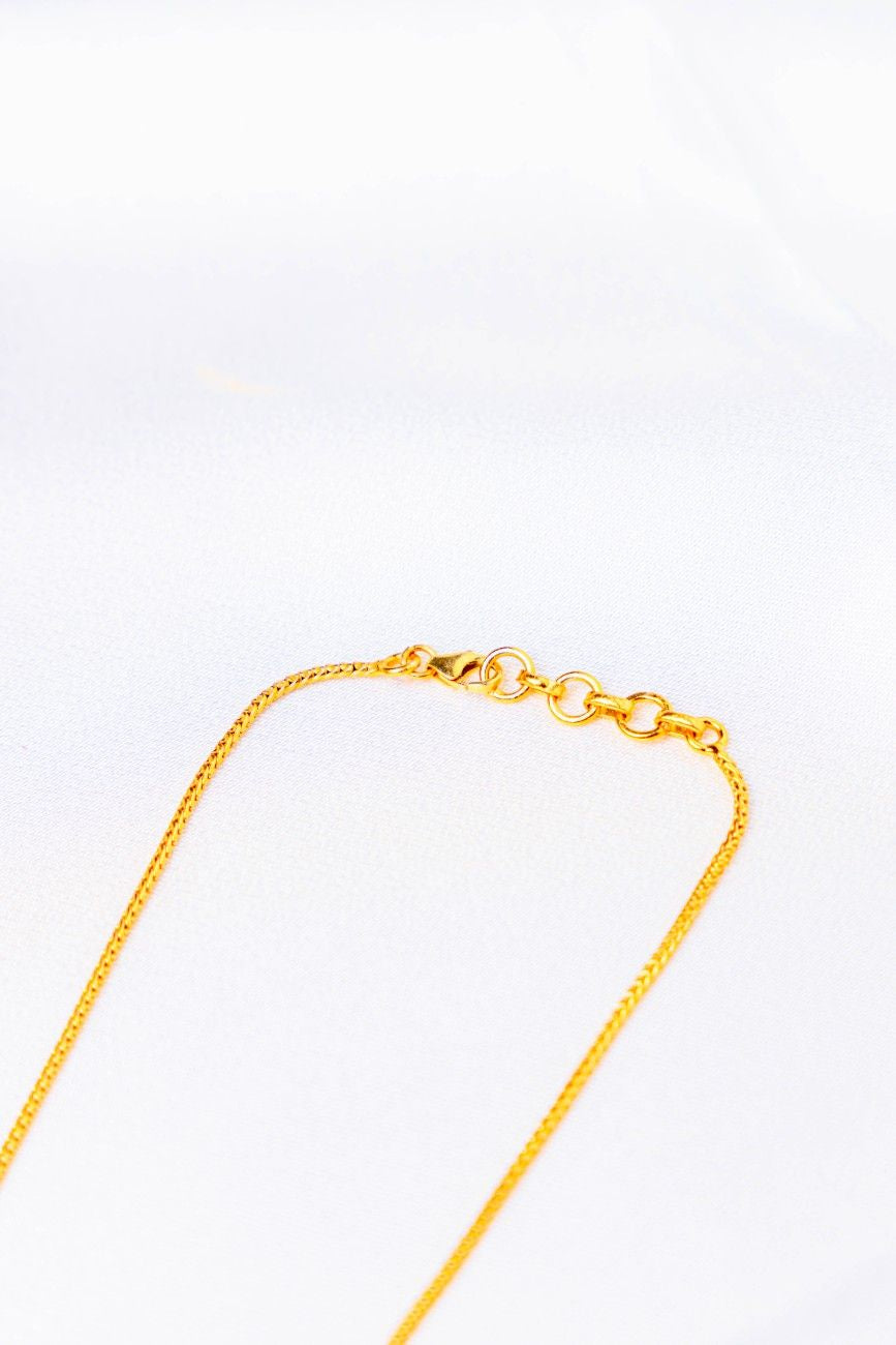 Lotus Motif Pendant Necklace