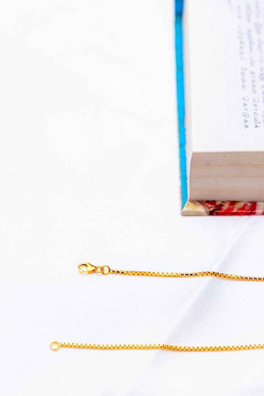 Silver Gold-Plated  Anklet with Pink Stones