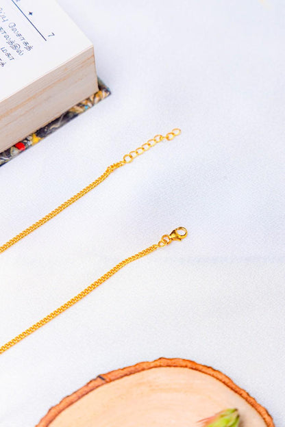 Silver Gold-Plated Pink Floral Stone Anklet