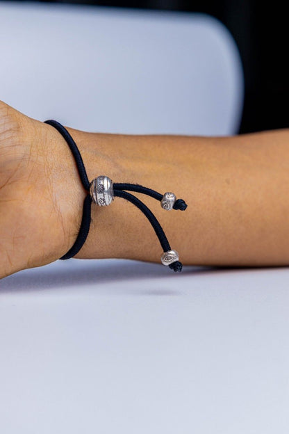 Two-in-One Silver Floral Hairband & Bracelet