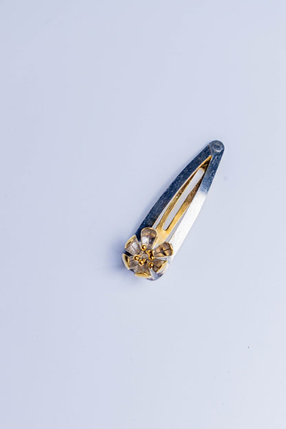 Floral Sterling Silver Hair Clip