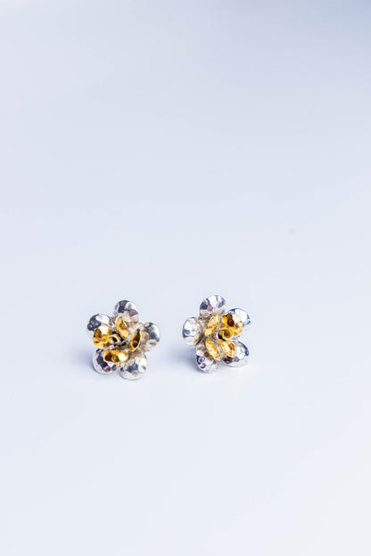 Petal Cluster Sterling Silver Earrings