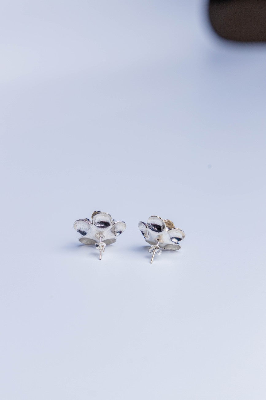 Petal Cluster Sterling Silver Earrings
