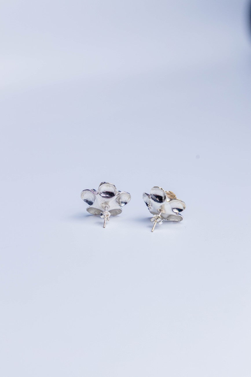 Petal Cluster Sterling Silver Earrings