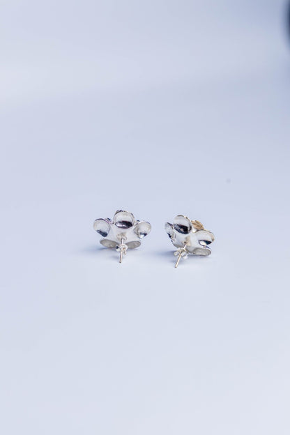 Petal Cluster Sterling Silver Earrings