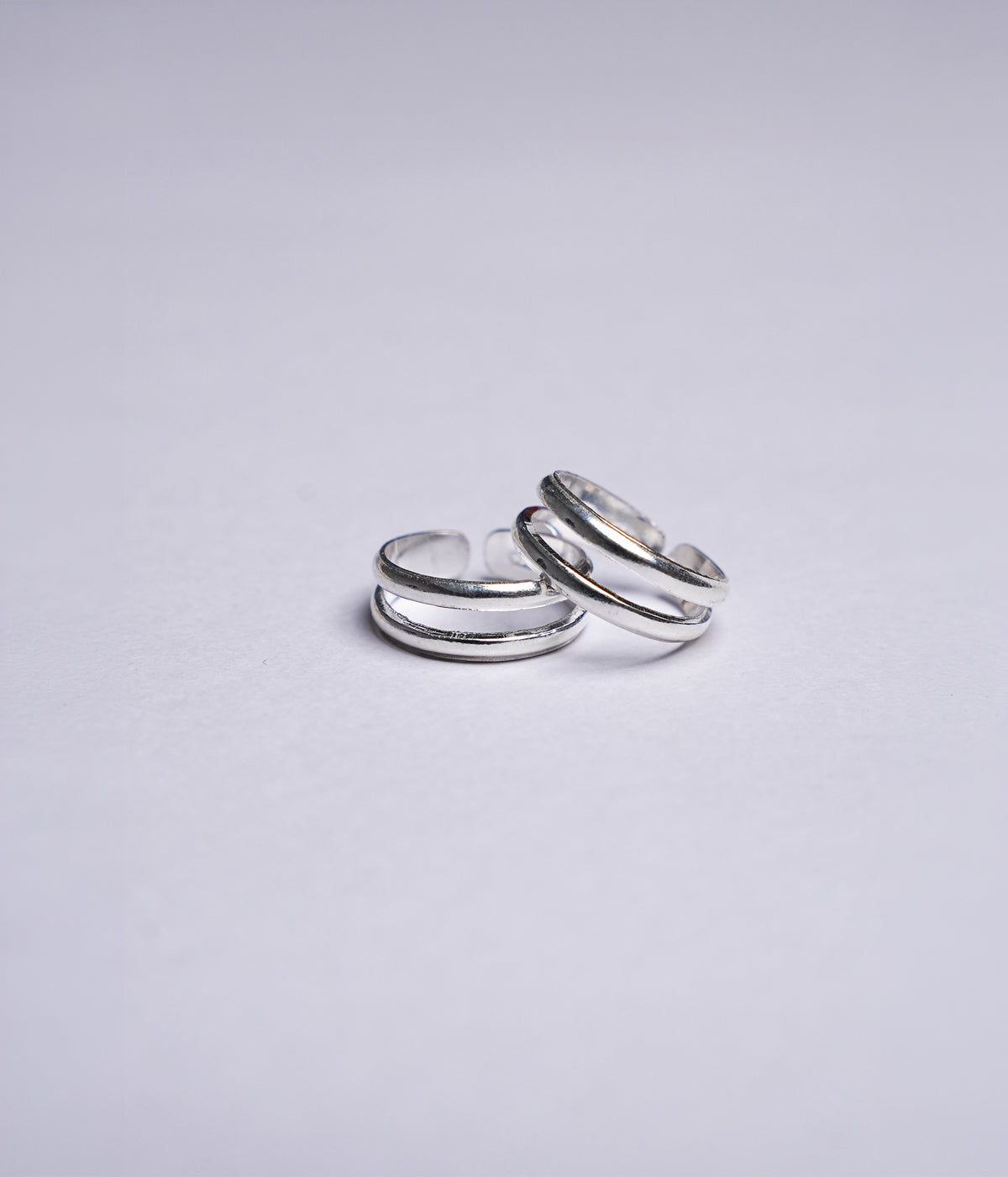 Classic Double Band 92.5 Silver Toe Ring