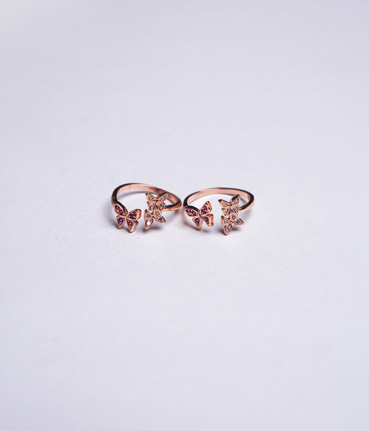 Rose Gold Butterfly Toe Ring
