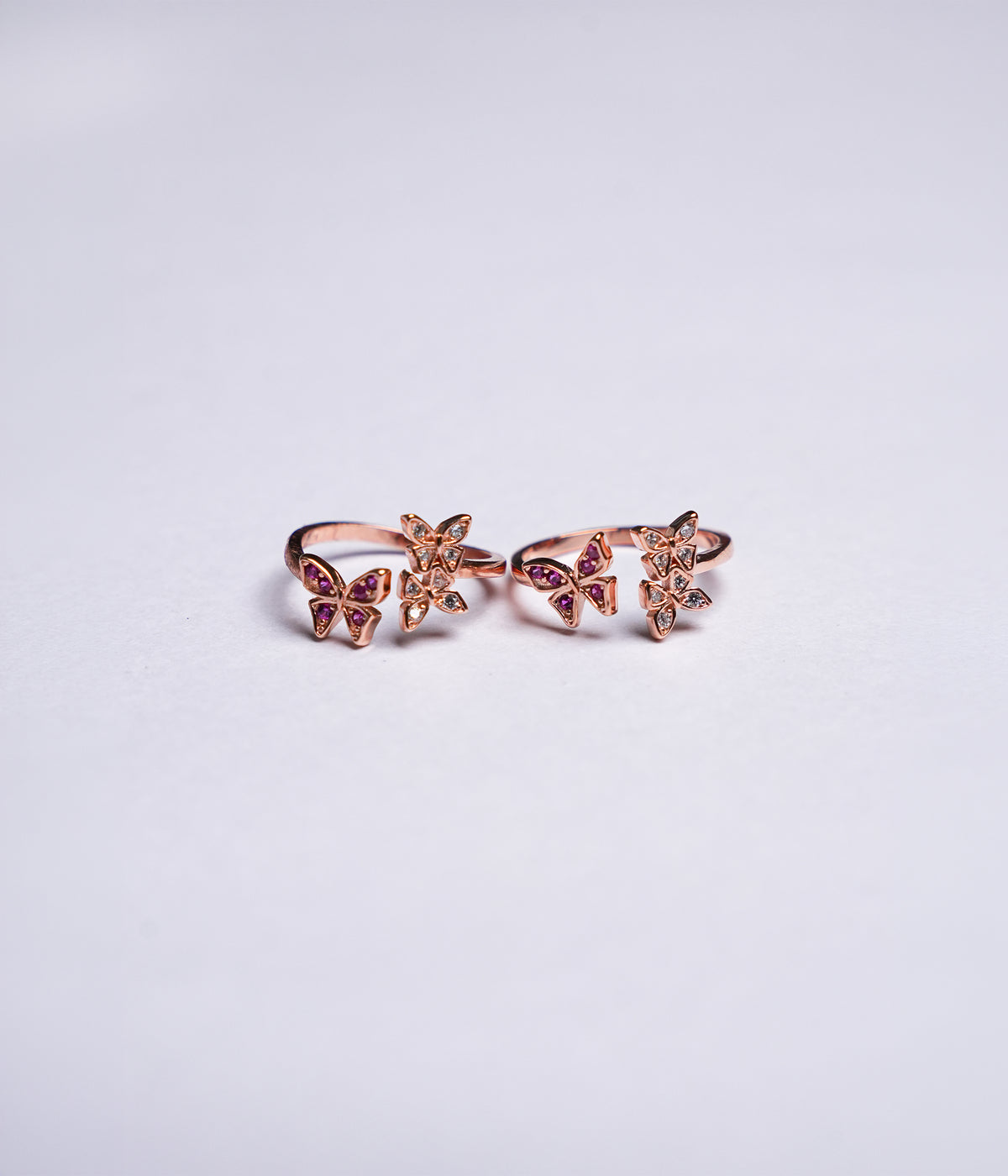Rose Gold Butterfly Toe Ring