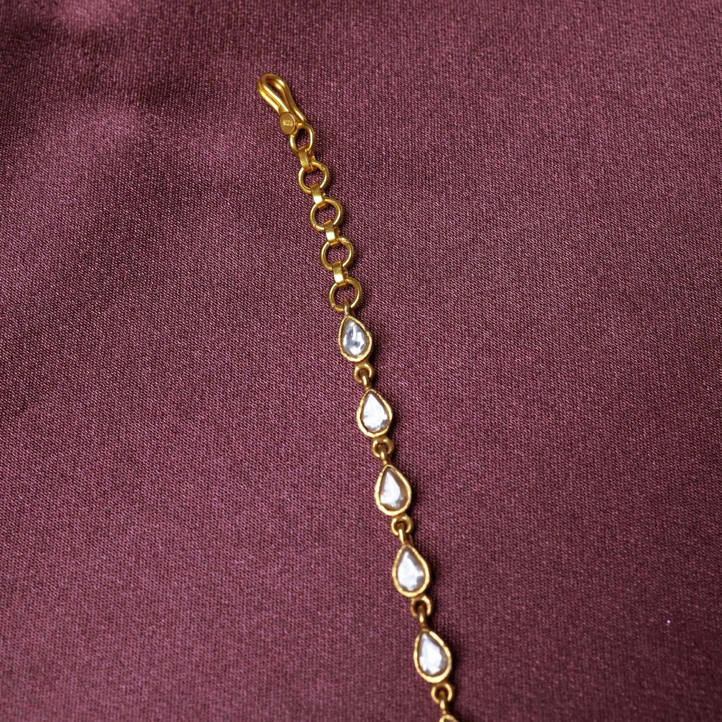 Heritage Floral Kundan Gold Plated Silver Necklace