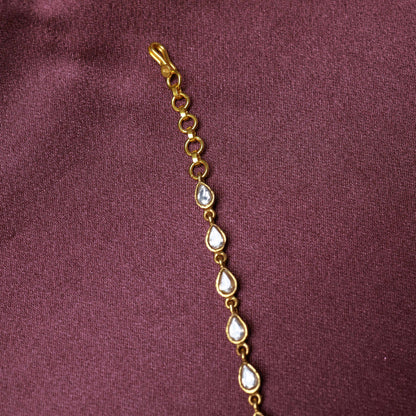 Heritage Floral Kundan Gold Plated Silver Necklace