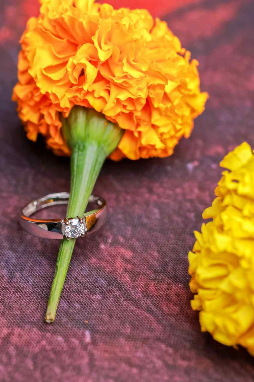 Classic Solitaire Silver Ring