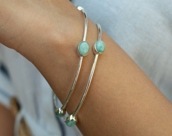 Amazonite Stone Bangles