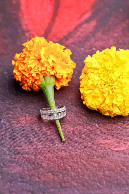 Radiant Silver Baguette Band Ring