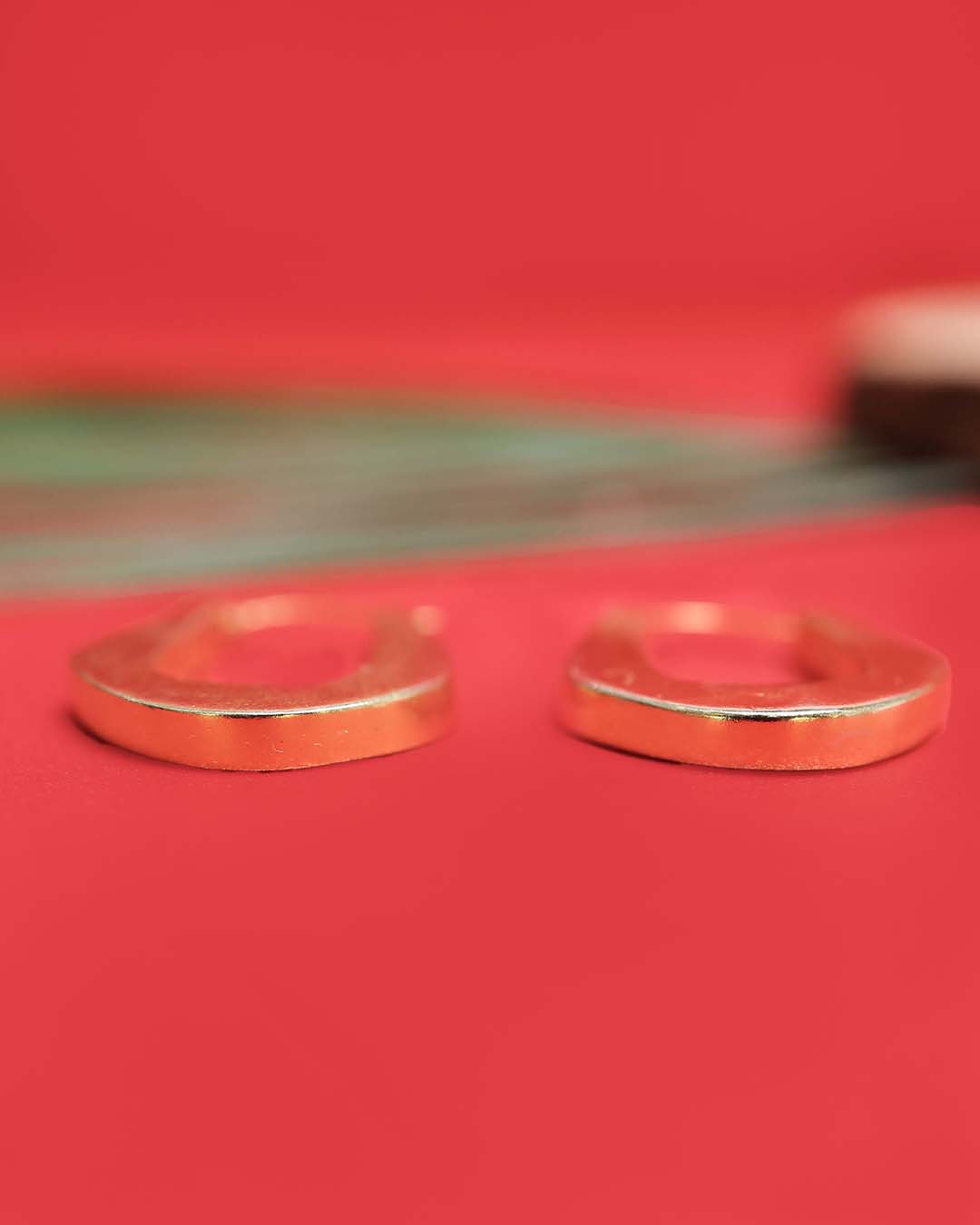Gold Plated 92.5 Silver Hoop Earrings