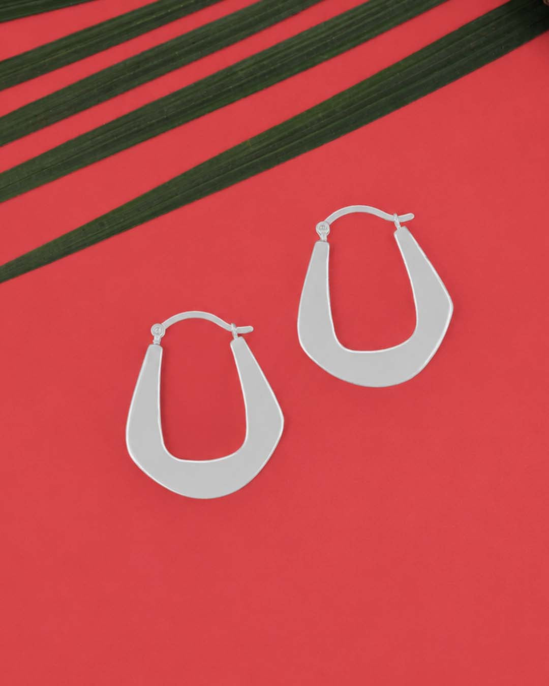 Silver Hoop Earrings