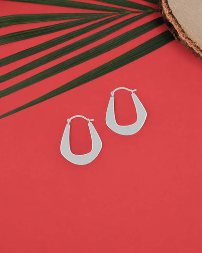 Silver Hoop Earrings