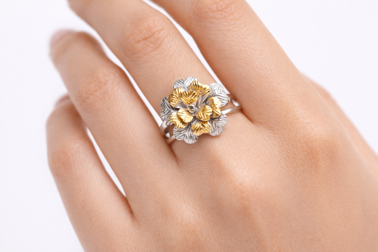 Floral Sterling Silver Ring