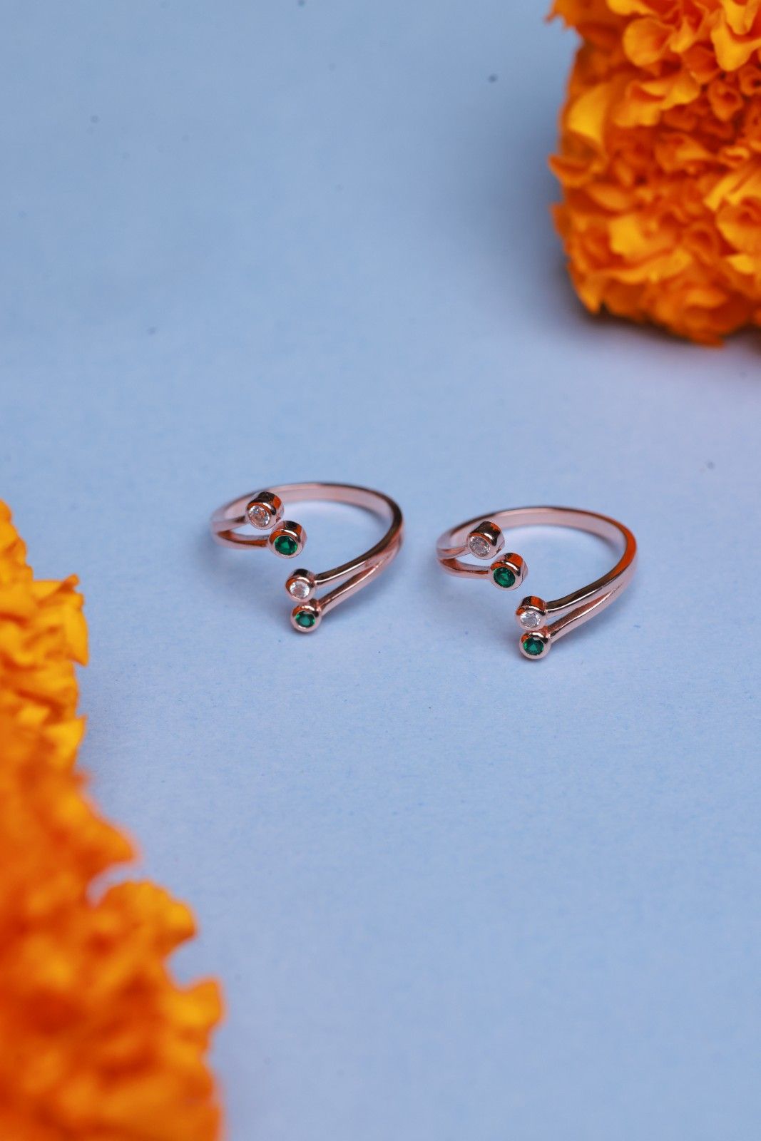 Rose Gold Sterling Silver Adjustable Toe Ring