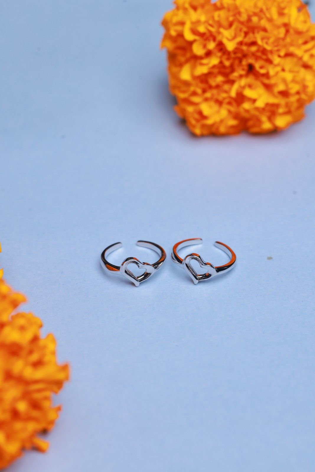 Sterling Silver Adjustable Heart Toe Ring