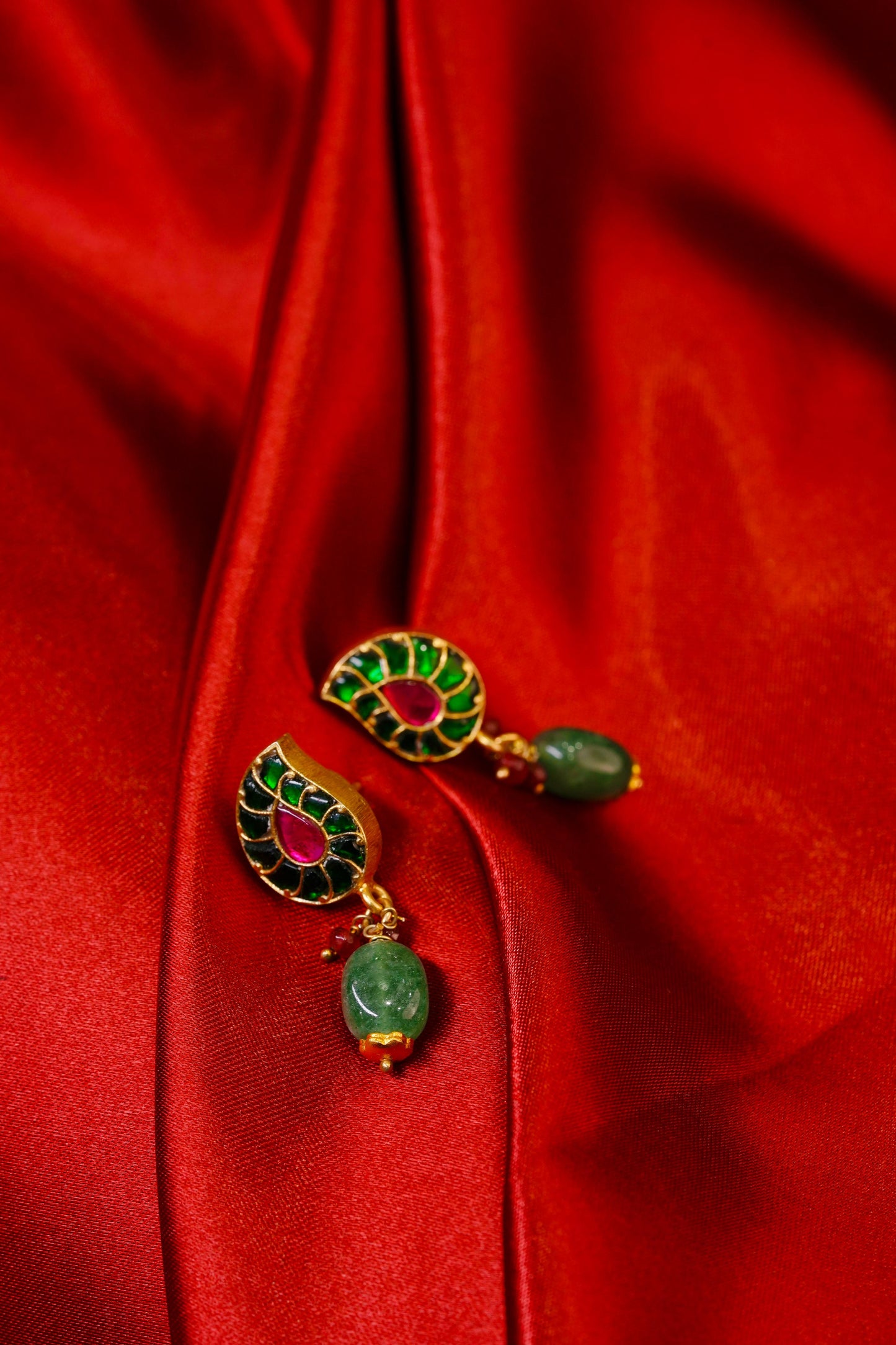 Mango Design Gold-Plated Earrings