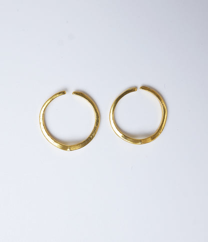 Classic Wave Gold-Plated 92.5 Silver Toe Ring