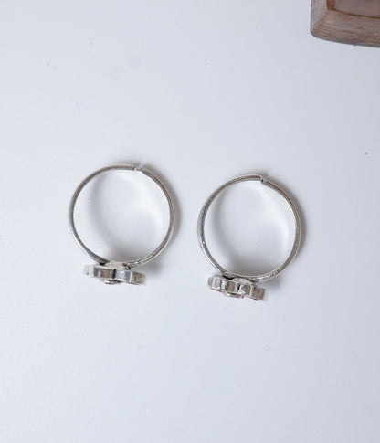 Ruby Bloom 92.5 Silver Toe Ring