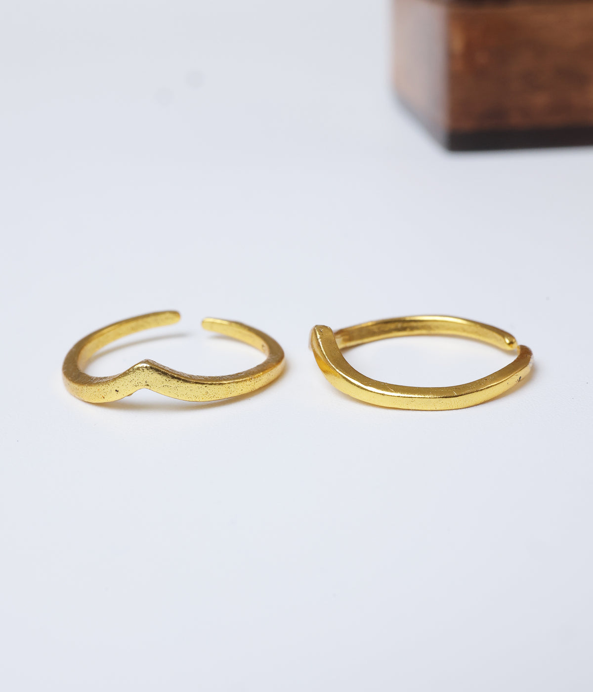Classic Wave Gold-Plated 92.5 Silver Toe Ring